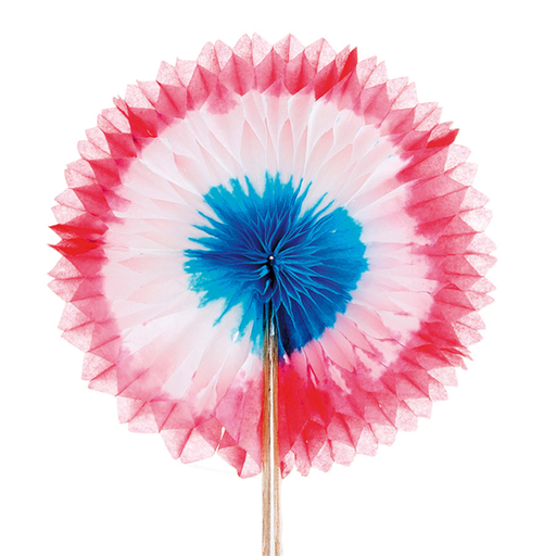 [115.07] Adornos Helados "Abanicos Chinos" Ø 12X15 Cm Surtido Madera (144 Unid.)