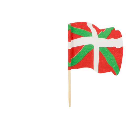 [189.74] BANDERITAS "EUSKADI" 4x3/6,5 CM SURTIDO MADERA (144 UNID.)