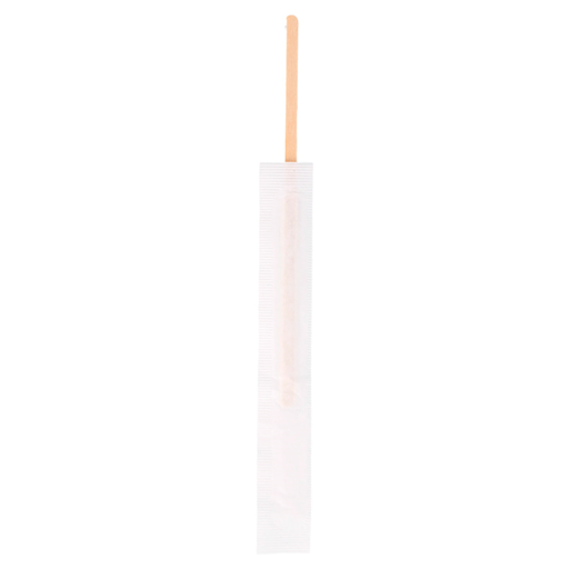 [170.48] AGITADORES CAFÉ ENFUNDADOS INDIVIDUALMENTE 0,6x14x0,1 CM NATURAL MADERA (500 UNID.)