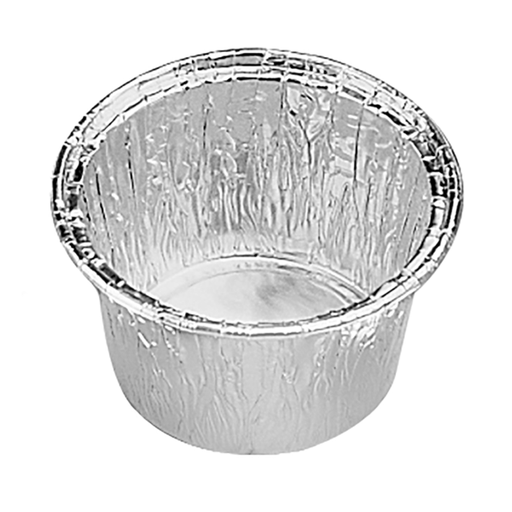 [340.23] Recipientes Pastelería 120 Ml Ø 8,5/7,6X3,9 Cm Aluminio (100 Unid.)