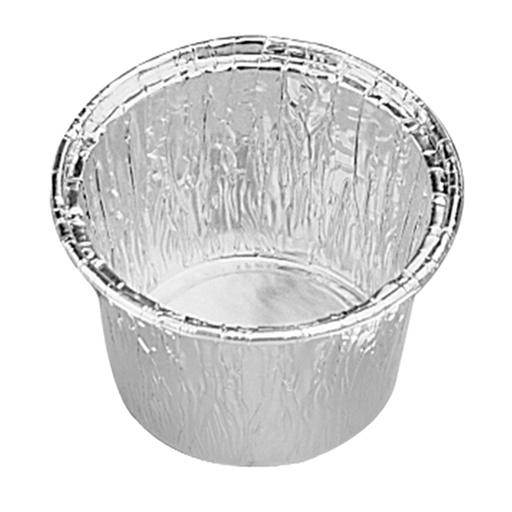 [340.16] Recipientes Pastelería 85 Ml Ø 7/6,1X3,8 Cm Aluminio (100 Unid.)