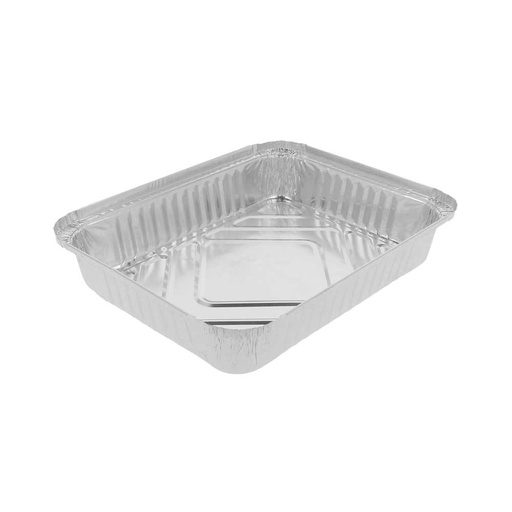 [135.69] RECIPIENTES RECTANGULARES 1100 ML 22,3x17x3,5 CM ALUMINIO (100 UNID.)