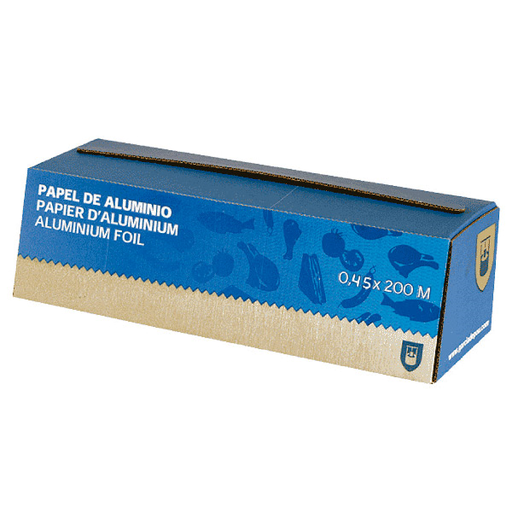 [135.78] ALUMINIO EN CAJA DISP. 12µ 0,45x200 M PLATEADO ALUMINIO (1 UNID.)