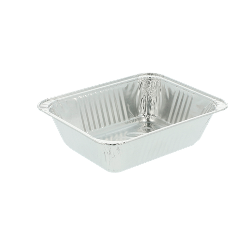 [135.31] Recipientes Rectangulares 260 Ml 12,4X10X3,5 Cm Aluminio (2400 Unid.)