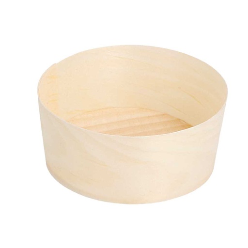 [145.76] Tarrinas De Hojuela De Álamo 'Wood' Ø 5,5X2,2 Cm Natural Madera (100 Unid.)