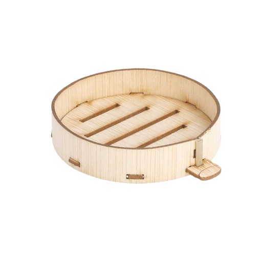 [205.83] Mini Recipientes Para Tapas Ø 5,85X1,3 Cm Natural Bambú (100 Unid.)