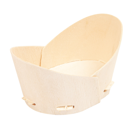 [254.96] Mini Recipientes Para Tapas 10,3X6X5,3 Cm Natural Madera (200 Unid.)
