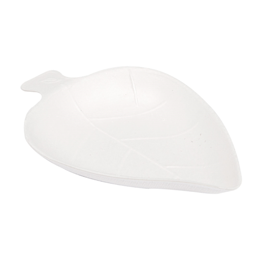 [232.71] Recipiente Hoja 'Bionic' 9X6X1,2 Cm Blanco Bagazo (1000 Unid.)