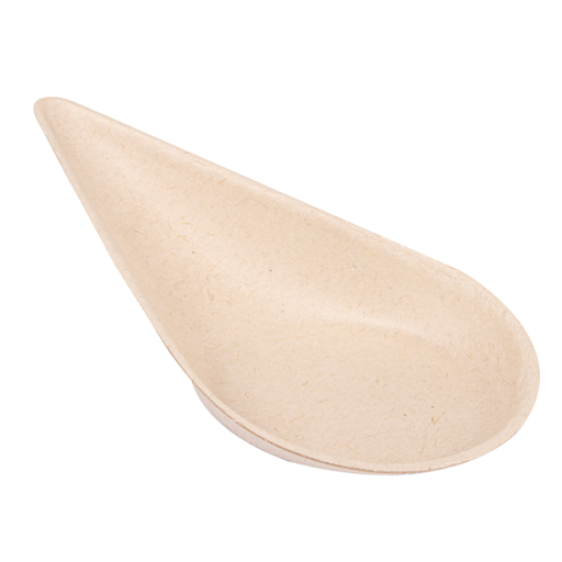 [232.76] RECIPIENTE CUCHARA GOTA 'BIONIC' 10,1x5x2,9 CM NATURAL BAGAZO (1000 UNID.)