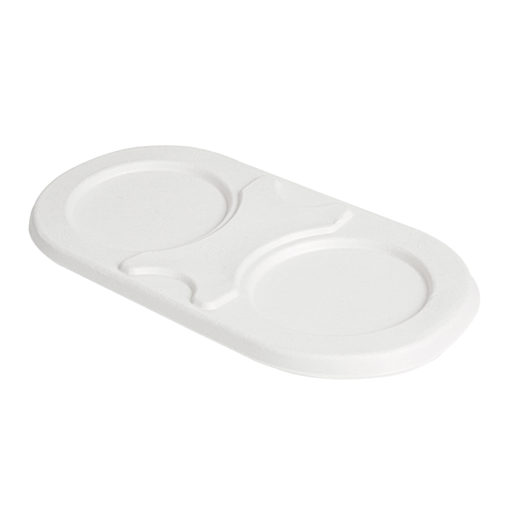 [258.01] TAPAS LUNCH BOX 'BIONIC' 800 ML 24,8x12,5x1,4 CM BLANCO BAGAZO (500 UNID.)