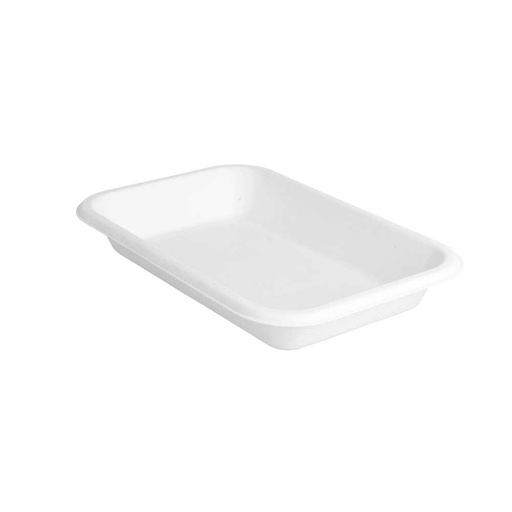 [221.36] Bandejas 'Bionic' 350 Ml 18X12X2,5 Cm Blanco Bagazo (600 Unid.)