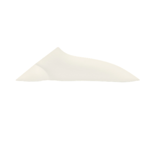 [209.86] BANDEJAS 2 COMP. WASARA 'BIONIC' 26,1x14,4x1,4 CM BLANCO BAGAZO (200 UNID.)