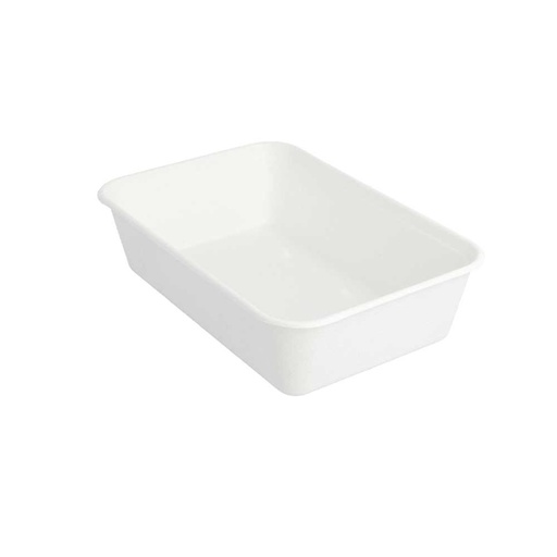 [212.86] ENVASES 'BIONIC' 700 ML 17,5x12x4,5 CM BLANCO BAGAZO (500 UNID.)