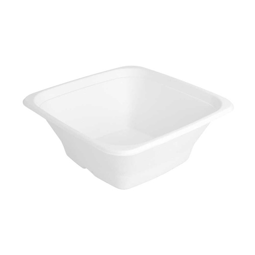 [228.41] BOLES CUADRADOS 'BIONIC' 950 ML 18x18x7 CM BLANCO BAGAZO (400 UNID.)