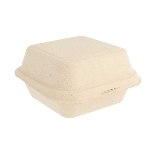 [149.20] CONCHAS HAMBURGUESA 'BIONIC' 450 ML 15,2x15x8,4 CM NATURAL BAGAZO (600 UNID.)