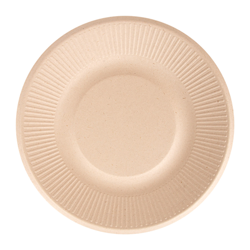 [207.34] PLATOS 'BIONIC' Ø 21x1,8 CM NATURAL BAGAZO (1000 UNID.)