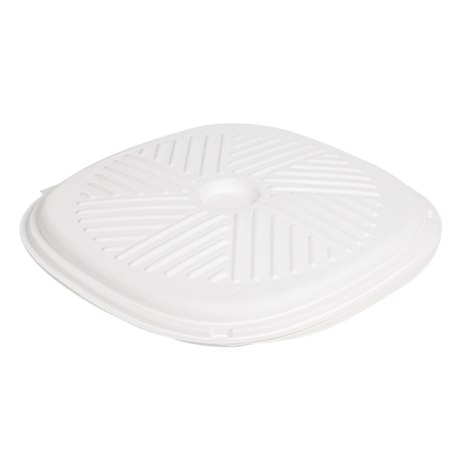 [233.09] CAJAS PIZZA 'BIONIC' Ø35x2,8 CM BLANCO BAGAZO (100 UNID.)