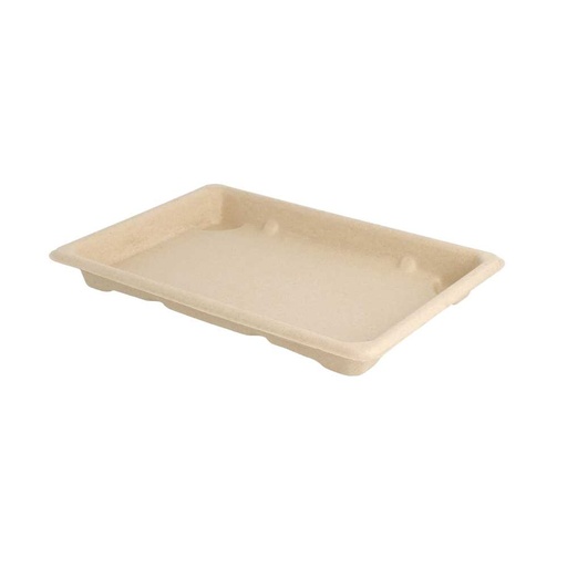 [212.95] CAJAS SUSHI 'BIONIC' 18,5x13x1,5 CM NATURAL BAGAZO (800 UNID.)