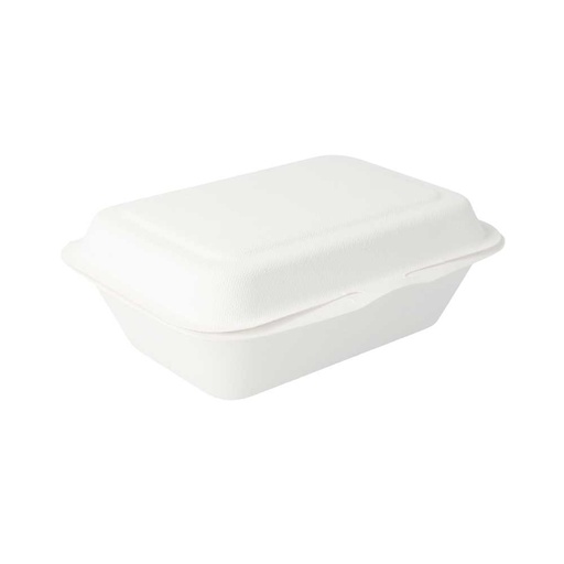 [125.24] Conchas 'Bionic' 600 Ml 13,6X18,2X6,4 Cm Blanco Bagazo (1000 Unid.)