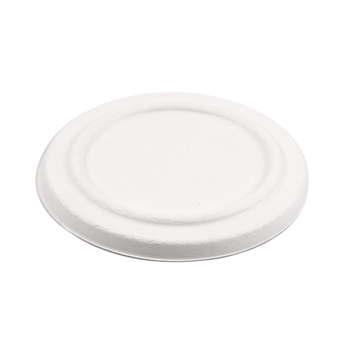 [228.83] Tapas Para Tarrinas 228.86 'Bionic' Ø 12X1,2 Cm Blanco Bagazo (500 Unid.)
