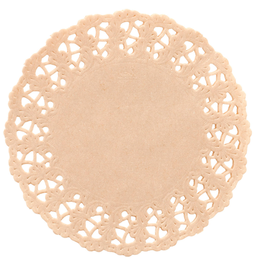 [225.09] RODALES CALADOS 40 G/M2 Ø 16,5 CM NATURAL KRAFT (250 UNID.)