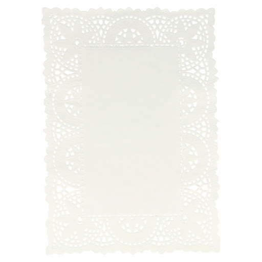 [301.31] Blondas Rectangulares Caladas 47 G/M2 21X15 Cm Blanco Papel (250 Unid.)