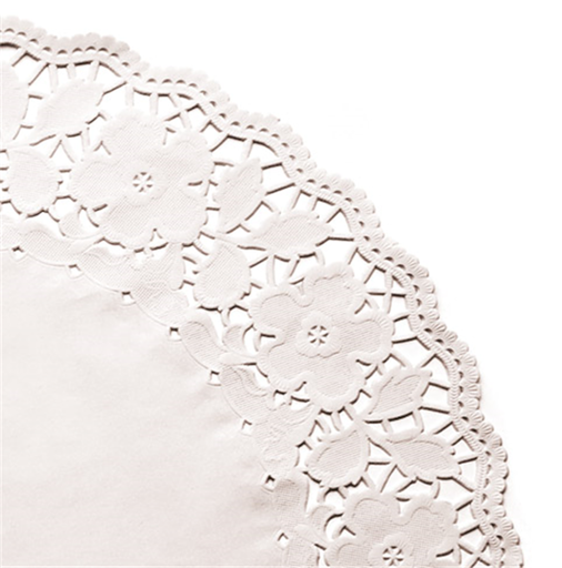 [301.27] RODALES CALADOS 53 G/M2 Ø 42 CM BLANCO PAPEL (250 UNID.)
