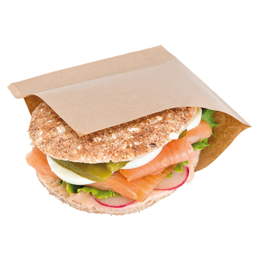 [173.67] Bolsas Abiertas 2 Lados 'Open Pack' 35 G/M2 + 10 Ldpe 15X15,2 Cm Natural Kraft (100 Unid.)
