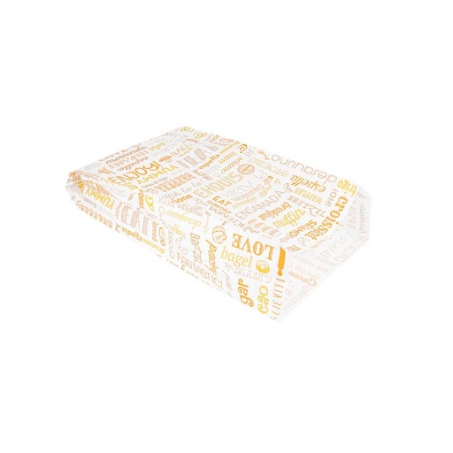 [229.16] BOLSAS CROISSANTS 'PAROLE' 32 G/M2 19+8x35 CM BLANCO CELULOSA (250 UNID.)