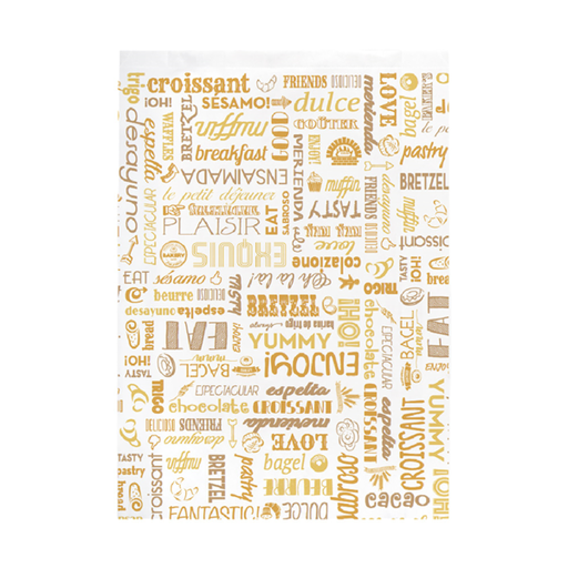 [229.17] Bolsas Croissants 'Parole' 32 G/M2 26+8X35 Cm Blanco Celulosa (250 Unid.)