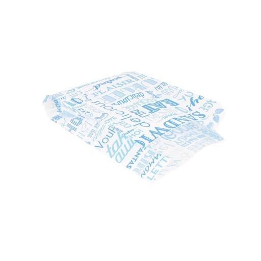 [229.30] Bolsas Hamburguesas 'Parole' 35 G/M2 14+7X22 Cm Azul Peg. Antigrasas (500 Unid.)