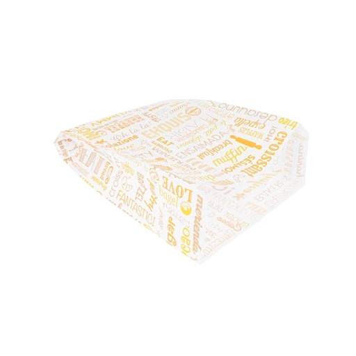 [229.15] BOLSAS CROISSANTS 'PAROLE' 32 G/M2 19+8x26 CM BLANCO CELULOSA (500 UNID.)