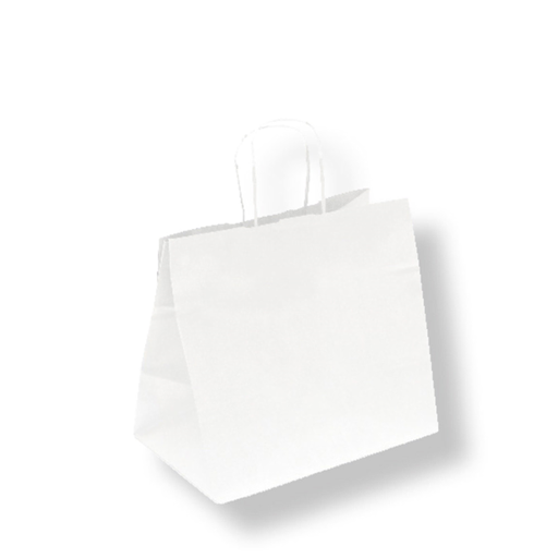 [166.94] BOLSAS SOS CATERING CON ASAS 80 G/M2 26+17x24 CM BLANCO CELULOSA (250 UNID.)