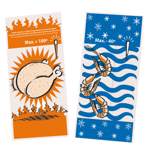 [142.73] Bolsas Para 1 Pollo 45 G/M2 + 20Μ Pp 18+5,5X33 Cm Blanco Papel (500 Unid.)