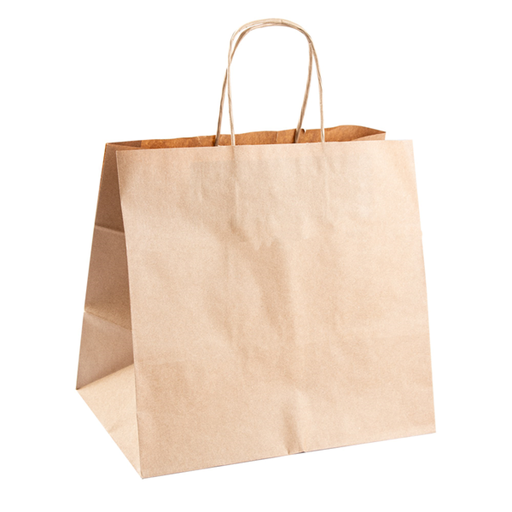 [167.11] BOLSAS SOS CATERING CON ASAS 80 G/M2 26+17x24 CM NATURAL KRAFT (250 UNID.)