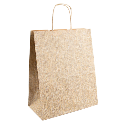 [214.15] BOLSAS SOS CON ASAS 'ARPILLERA' 80 G/M2 26+14x32 CM NATURAL KRAFT (250 UNID.)