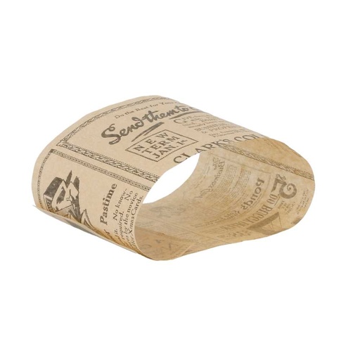 [222.52] BANDAS KRAFT BOCADILLOS 'TIMES' 34 G/M2 7x26 CM NATURAL PERG. ANTIGRASAS (5000 UNID.)