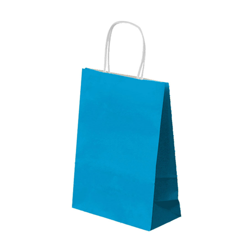 [192.26] BOLSAS SOS CON ASAS 80 G/M2 20+10x29 CM AZUL TURQUESA CELULOSA (250 UNID.)