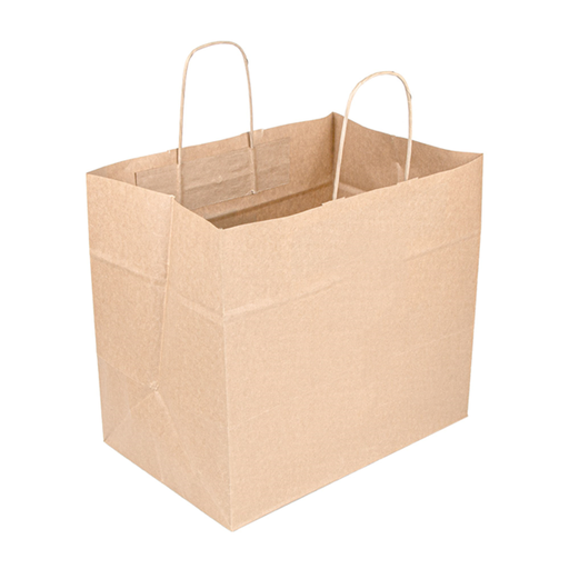 [167.19] Bolsas Sos Catering Con Asas 90 G/M2 32+21X28,5 Cm Natural Kraft (250 Unid.)
