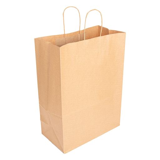 [109.22] BOLSAS SOS CON ASAS 90 G/M2 32+16x43 CM NATURAL KRAFT (250 UNID.)