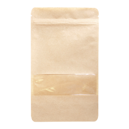 [258.03] BOLSAS AUTOCIERRE 250 GR 45 + 12 PET + 30 CPP G/M2 13+3,5x22,5 CM NATURAL KRAFT (500 UNID.)