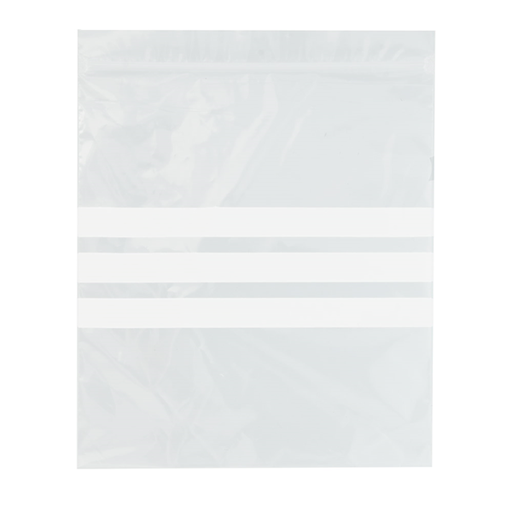 [215.50] BOLSAS 3 FRANJAS AUTOCIERRE 92 G/M2 50µ 18x20,5 CM TRANSPARENTE LDPE (500 UNID.)