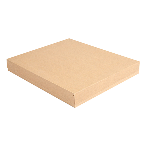 [251.73] BANDEJAS + TAPA 'THEPACK' 240 G/M2 32x27x4 CM NATURAL CARTÓN ONDULADO NANO-MICRO (150 UNID.)