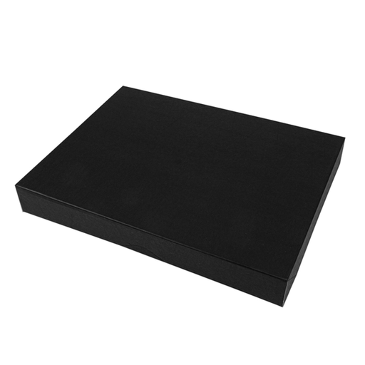 [259.19] CAJAS CATERING, PLANA 'THEPACK' 310 G/M2 32x42x6 CM NEGRO CARTÓN ONDULADO NANO-MICRO (100 UNID.)