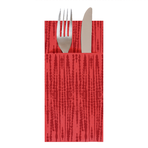 [259.74] SERVILLETAS CANGURITO 'SAFARI' 55 G/M2 33x40 CM ROJO AIRLAID (700 UNID.)