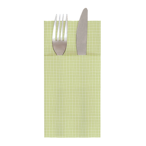 [259.73] SERVILLETAS CANGURO 'LIKE LINEN - IPANEMA' 70 G/M2 40x40 CM PISTACHO SPUNLACE (700 UNID.)
