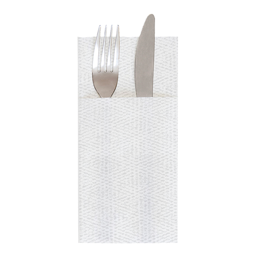[260.43] SERVILLETAS CANGURO 'LIKE LINEN - KEIKO' 70 G/M2 40x40 CM BLANCO SPUNLACE (700 UNID.)