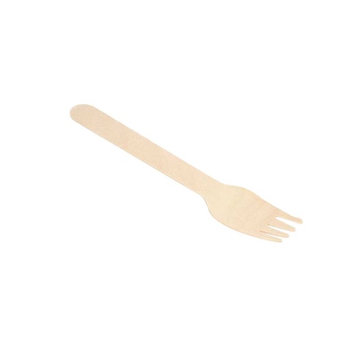 [166.95] TENEDORES 'MAKAN' 15,5 CM NATURAL MADERA (100 UNID.)