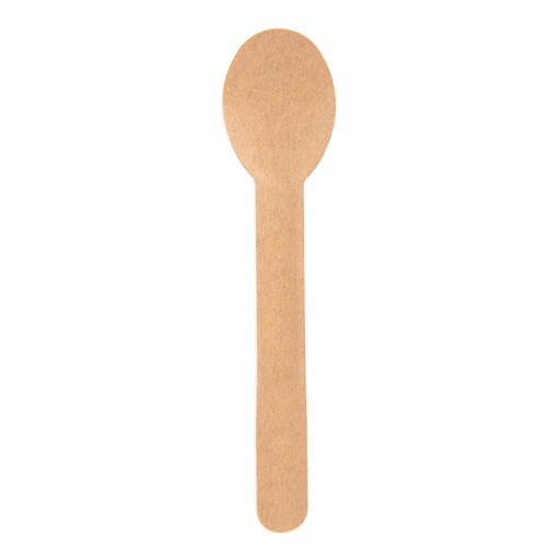 [266.21] Cucharas 'Paper Cutlery' 960 G/M2 15,8 Cm Natural Papel (50 Unid.)