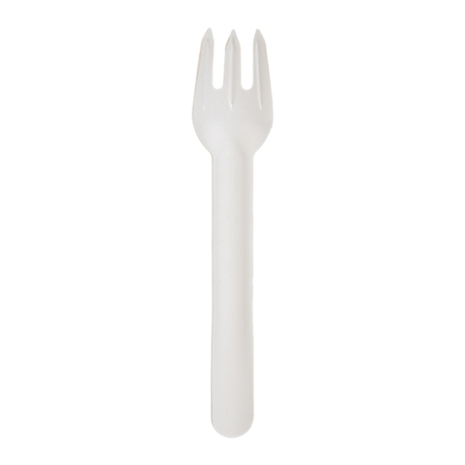 [266.16] TENEDORES 'PAPER CUTLERY' 960 G/M2 15,8 CM BLANCO PAPEL (50 UNID.)